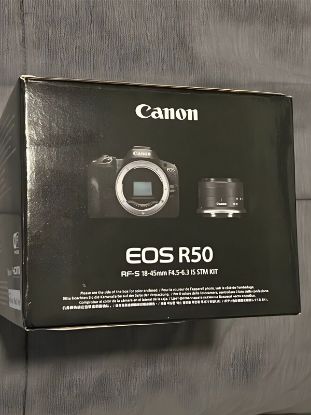 Picture of Canon EOS R50 4K Video Mirrorless Camera with RF-S 18-45mm f/4.5-6.3 IS STM Lens - Black